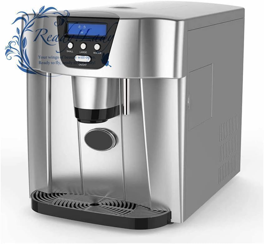 カウンタートップ用のカウンター下の三日月形製氷機製氷機マシン-24時間あたり22ポンドの氷を作ります-8分でアイスキューブの準備ができま