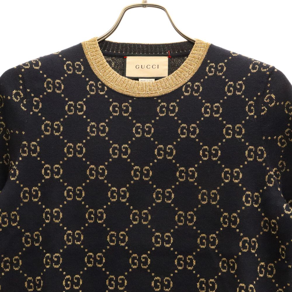 gucci グッチラメニットラメファブリックトレーナー