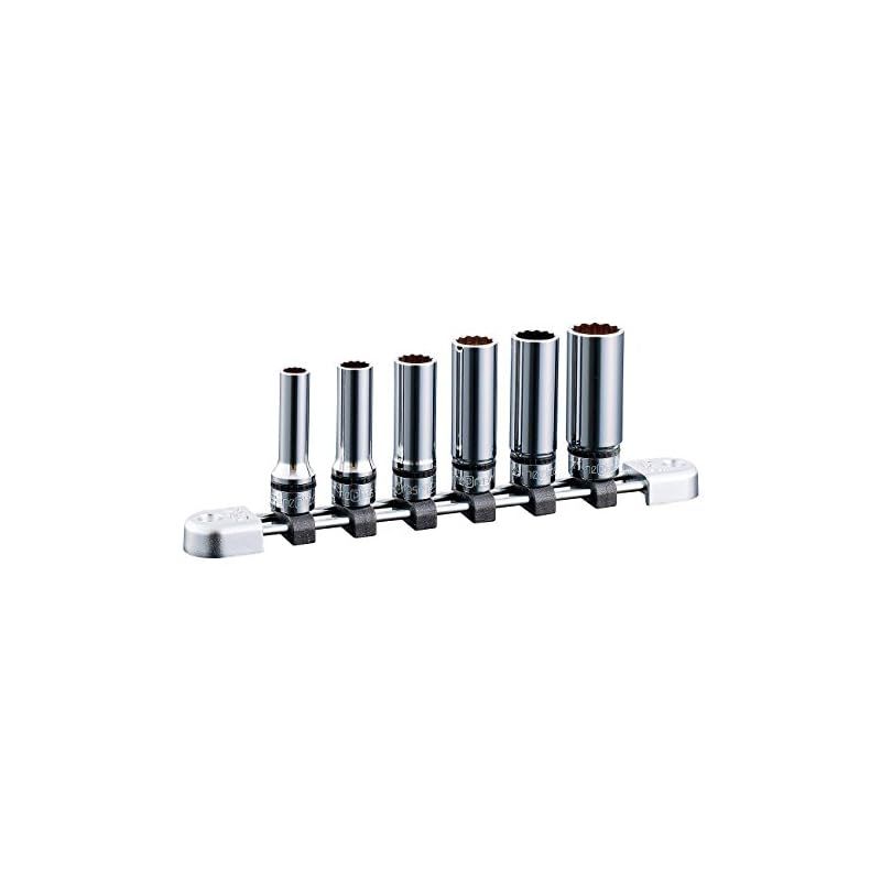 京都機械工具 KTC ネプロス 9.5mm 3|8インチ ディープソケット セット 6個組 NTB3L06WA 1