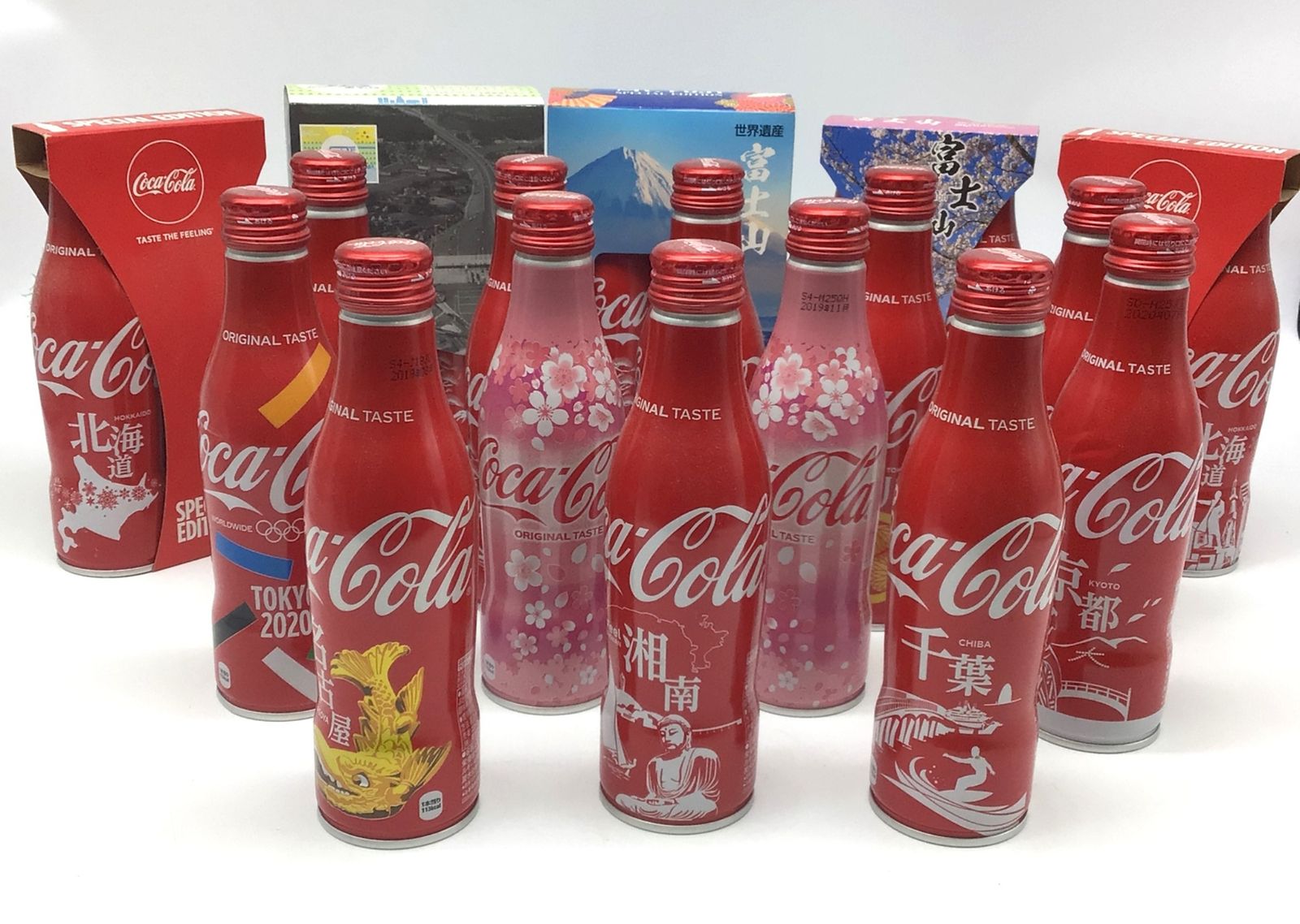 1220 【限定】コカ・コーラ スリムボトル 22本セット 富士山 徳川 SAKURA 地方 オリンピック 千葉 名古屋