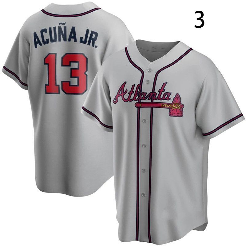 (L)送料込新品WHTE1アトランタ.ブレーブス＃13ユニフォームWHITE アトランタ ブレーブス】ロナルド・アクーニャJr. Nike ホーム