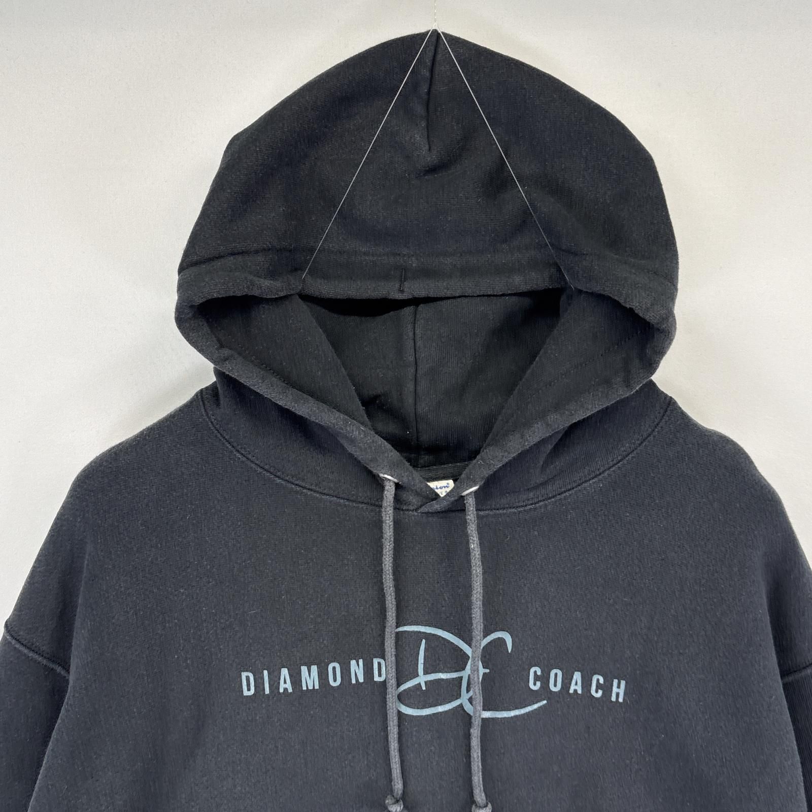 2XL Champion リバースウィーブ ブラック パーカー フード付き 古着 古着 チャンピオン Champion パーカー リバースウィーブ 大きい