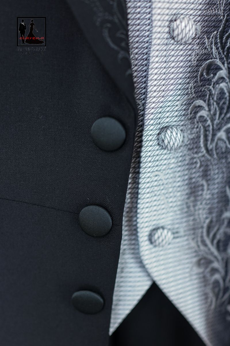 フォーマル衣装 黒 刺繍 フロックコート L MMm1232 FOURISERIE uomo クラレナ 品 洋装 メンズ KANDAIZUMI_COM