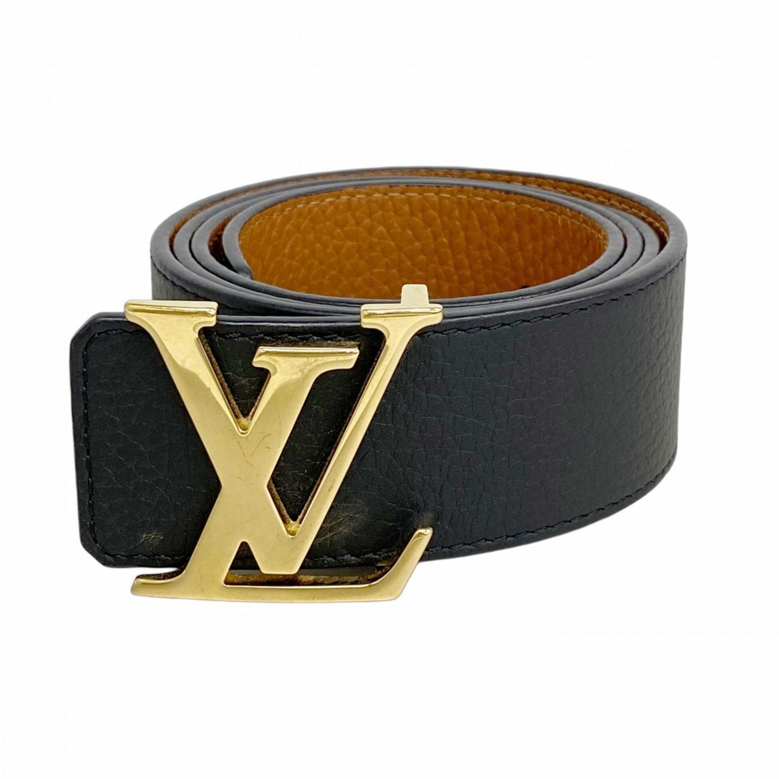 ルイ ヴィトン Louis Vuitton ルイ ヴィトン ベルト ベルトLVイニシャル40MMリバーシブル M9151 ブラウン ノワールメンズ