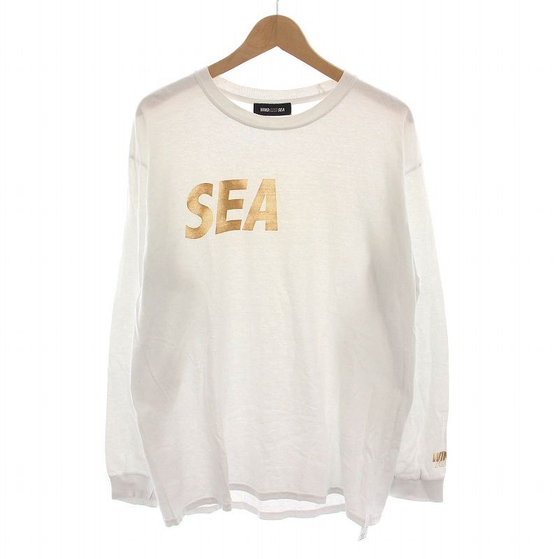 WIND AND SEA ロングTシャツ ホワイト L ウィンダンシー WIND AND SEA Tシャツ カットソー ロンT 長袖 L