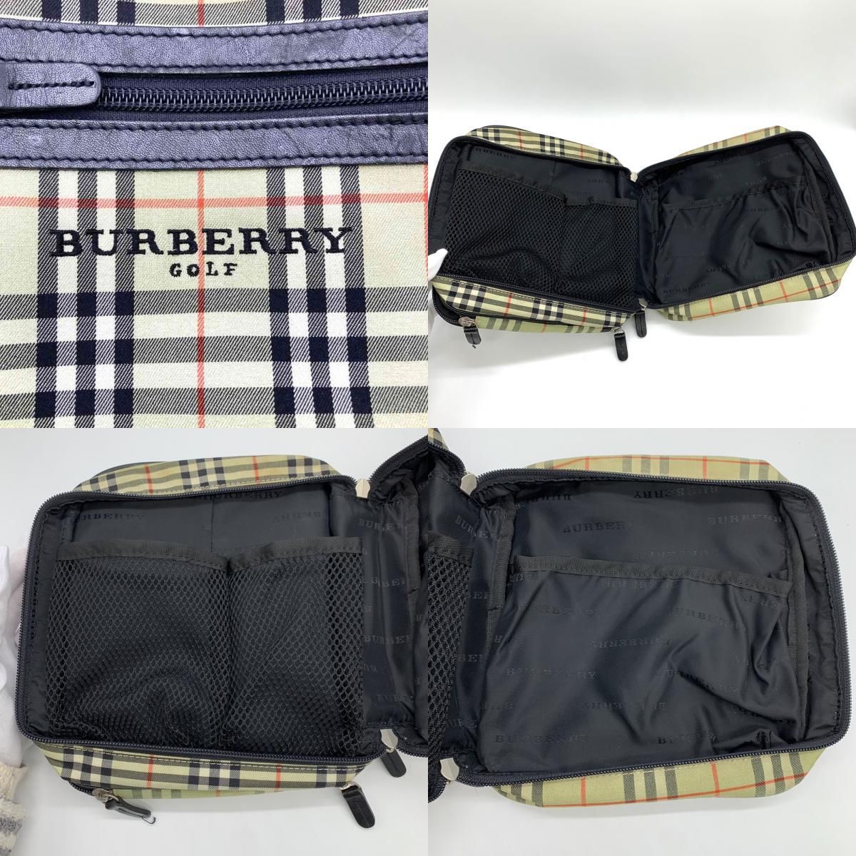 BURBERRY GOLF バーバリー ゴルフ ノバチェック ポーチ ナイロン