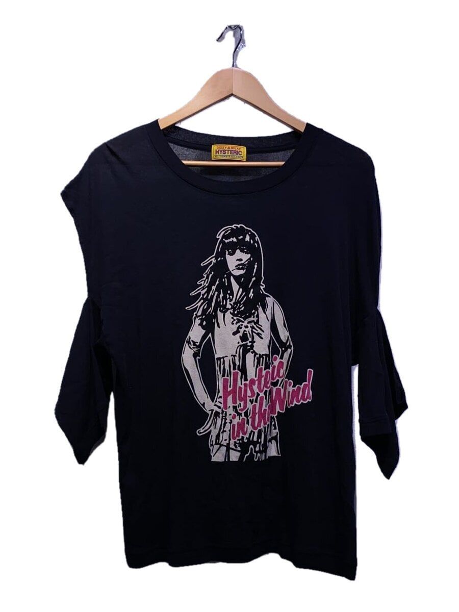 HYSTERIC GLAMOUR HYS IN THE WIND Tシャツ FREE コットン ブラック 01241CT13 ヒスガール - メルカリ