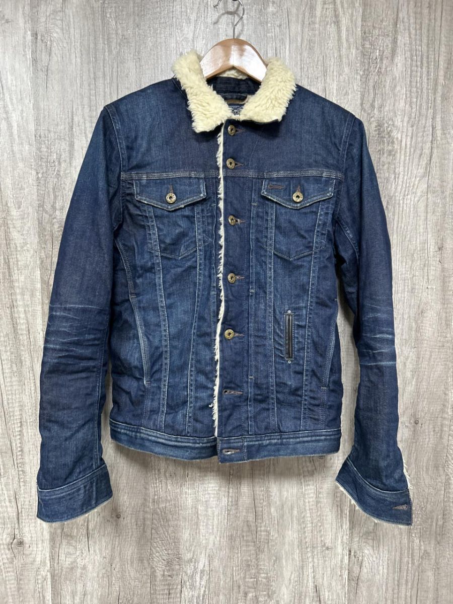 DIESEL デニムジャケット ボア襟付き DIESEL ディーゼル ボア 襟付き Gジャン デニム ジャケット