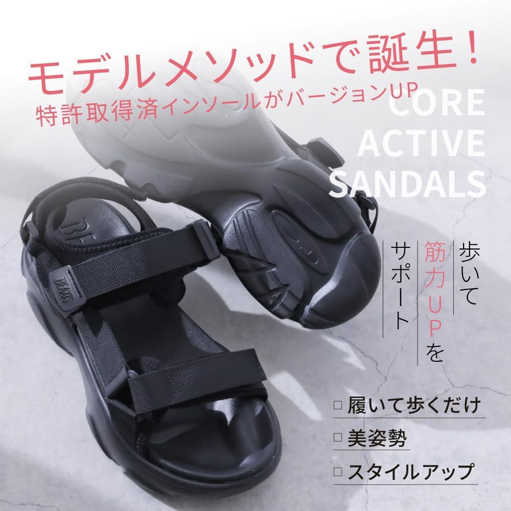 送料無料 BEAXIS コアアクティブサンダル ビーアクシス スポーツタイプ サンダル ダイエット スタイルアップ ボディライン large