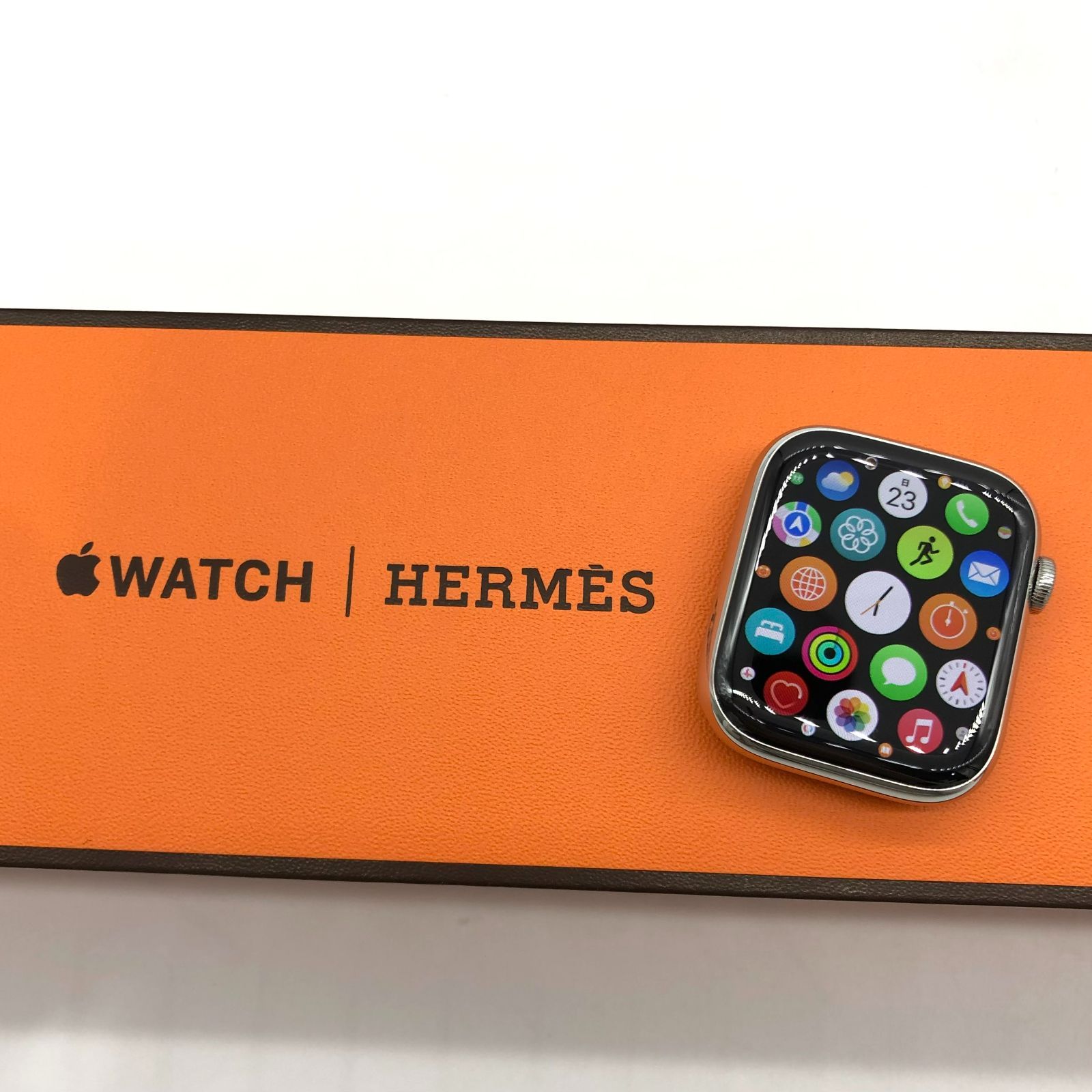 HERMES Apple Watch スポーツベルトオレンジ　45ミリ　新品 - 1