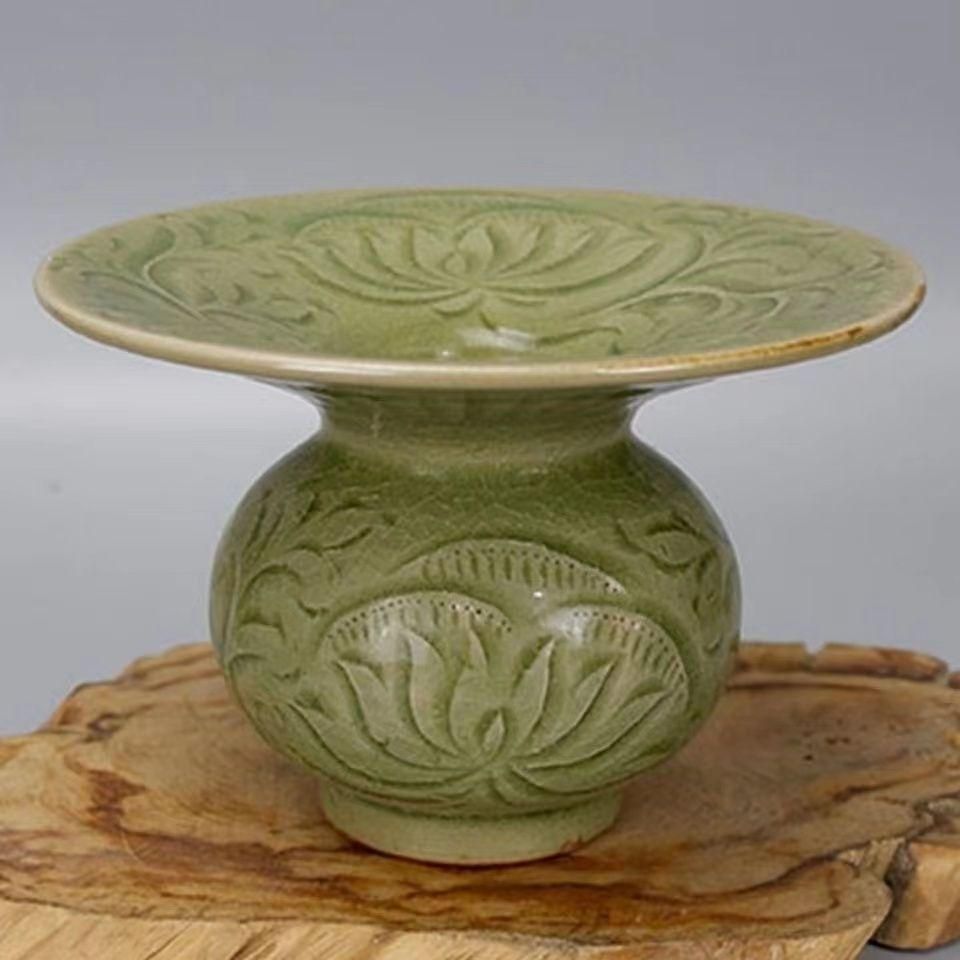 彫刻 花かす斗 陶磁器 装飾品 工芸品 美術品 置物 彫刻 花かす斗 陶磁器 装飾品 工芸品 美術品 置物 - メルカリ