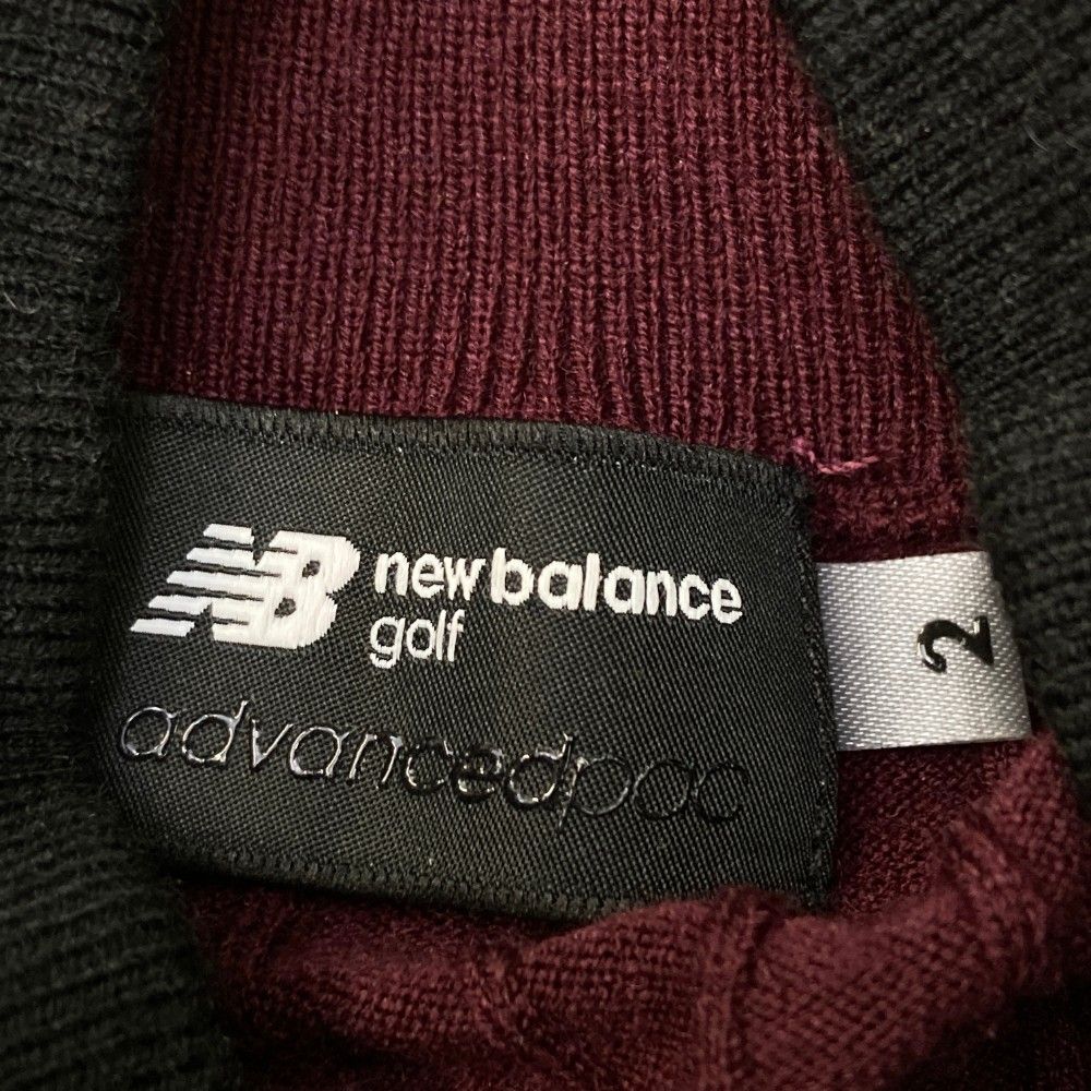 サイズ：2 NEW BALANCE GOLF ニューバランス 2023年モデル ハイネック 長袖ニットセーター  パープル系 [240101385753] ゴルフウェア レディース ストスト サイズ：2 NEW BALANCE GOLF ニューバランス 2023年モデル