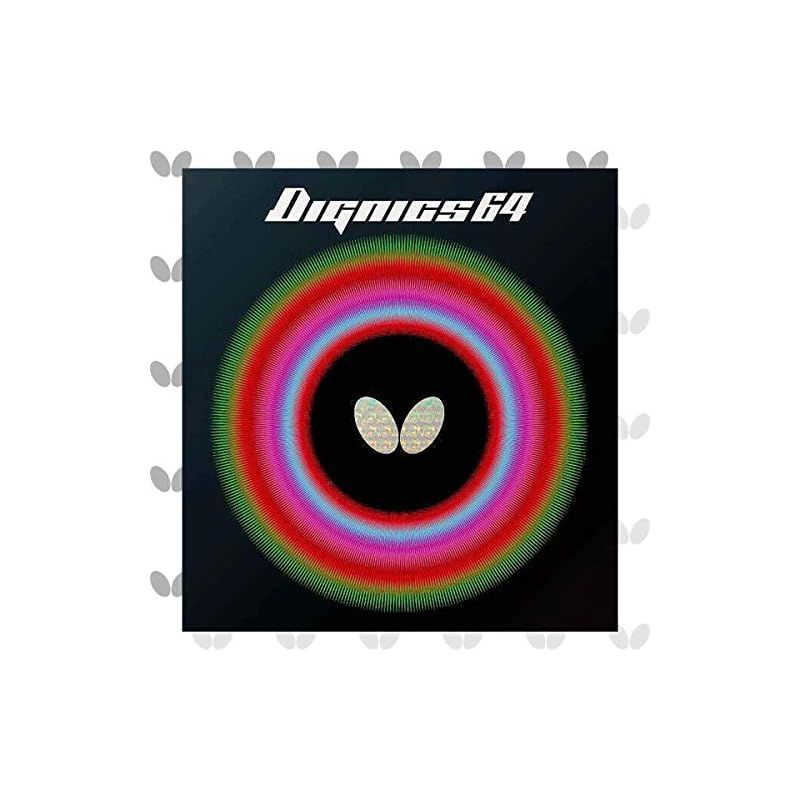 バタフライ(Butterfly) 卓球 ラバー ディグニクス 64 裏ソフト ハイテンション ブラック 特厚