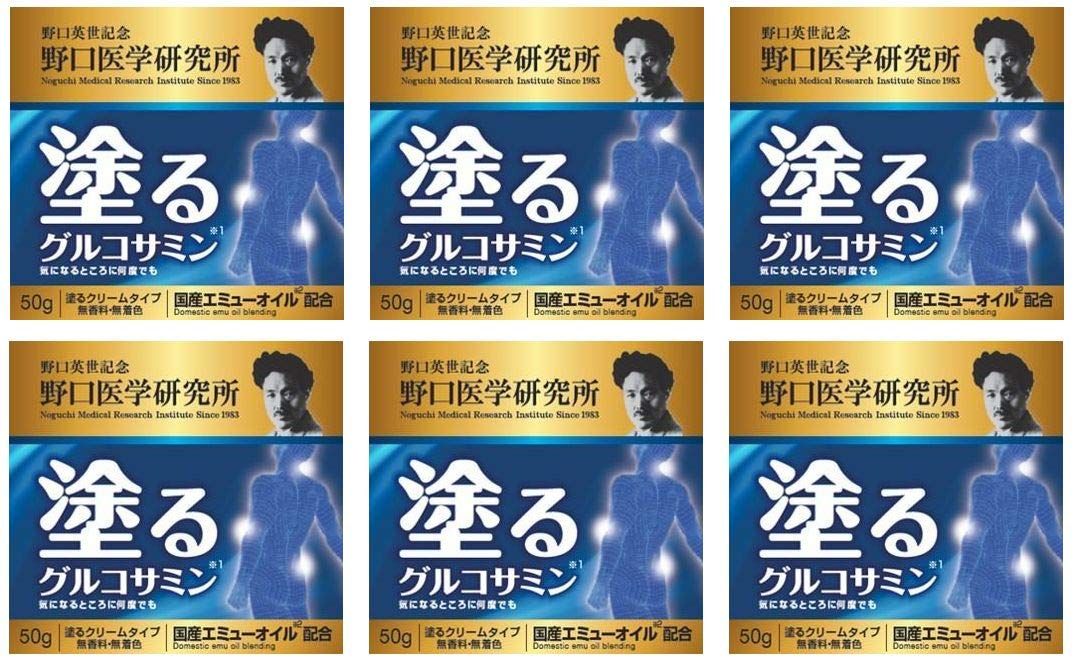 野口医学研究所 塗るグルコサミン エミュー イージーリリーフ ５０ｇ X６個セット
