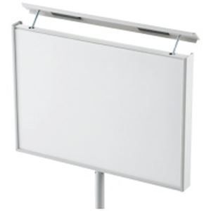 エヌケイ サインスタンド NSS-FA4Y-BU 両面型 A4横 ブラキッシュブルー 組立品