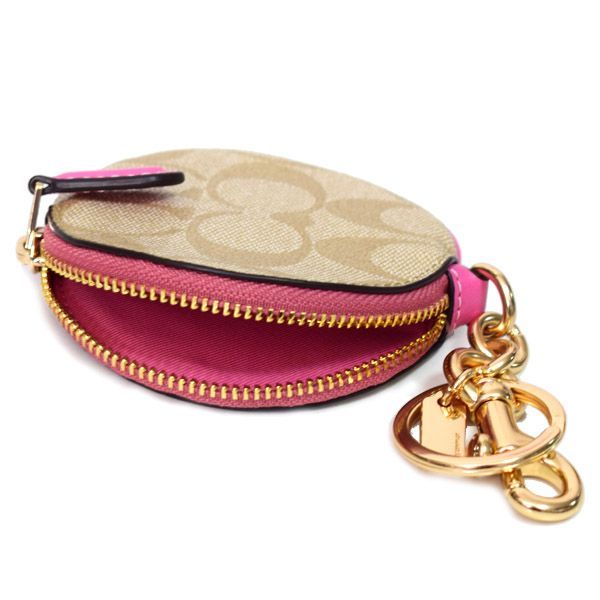 コーチ コインケース COACH コーティングキャンバス レザー  