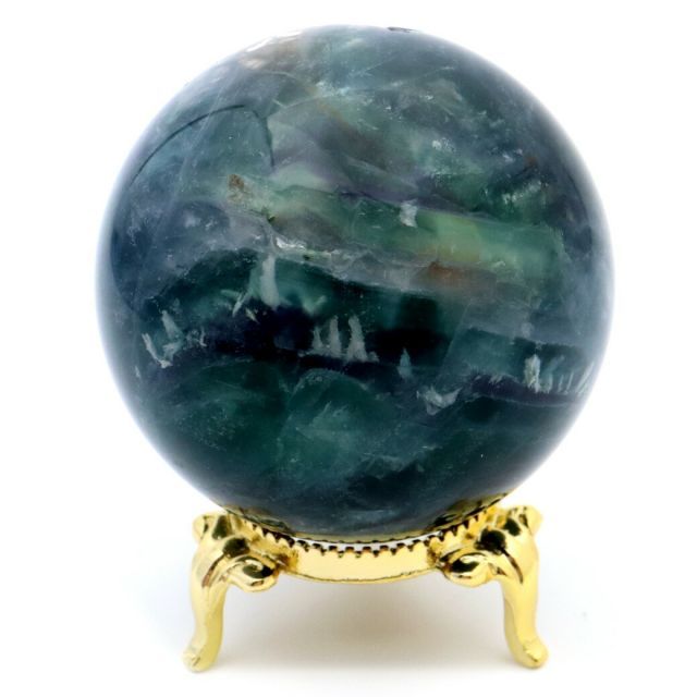 セール　大玉　エンジェルフェザー　フローライト　スフィア　置物　台座付き セール 大玉 エンジェルフェザー フローライト スフィア 置物 台座付き