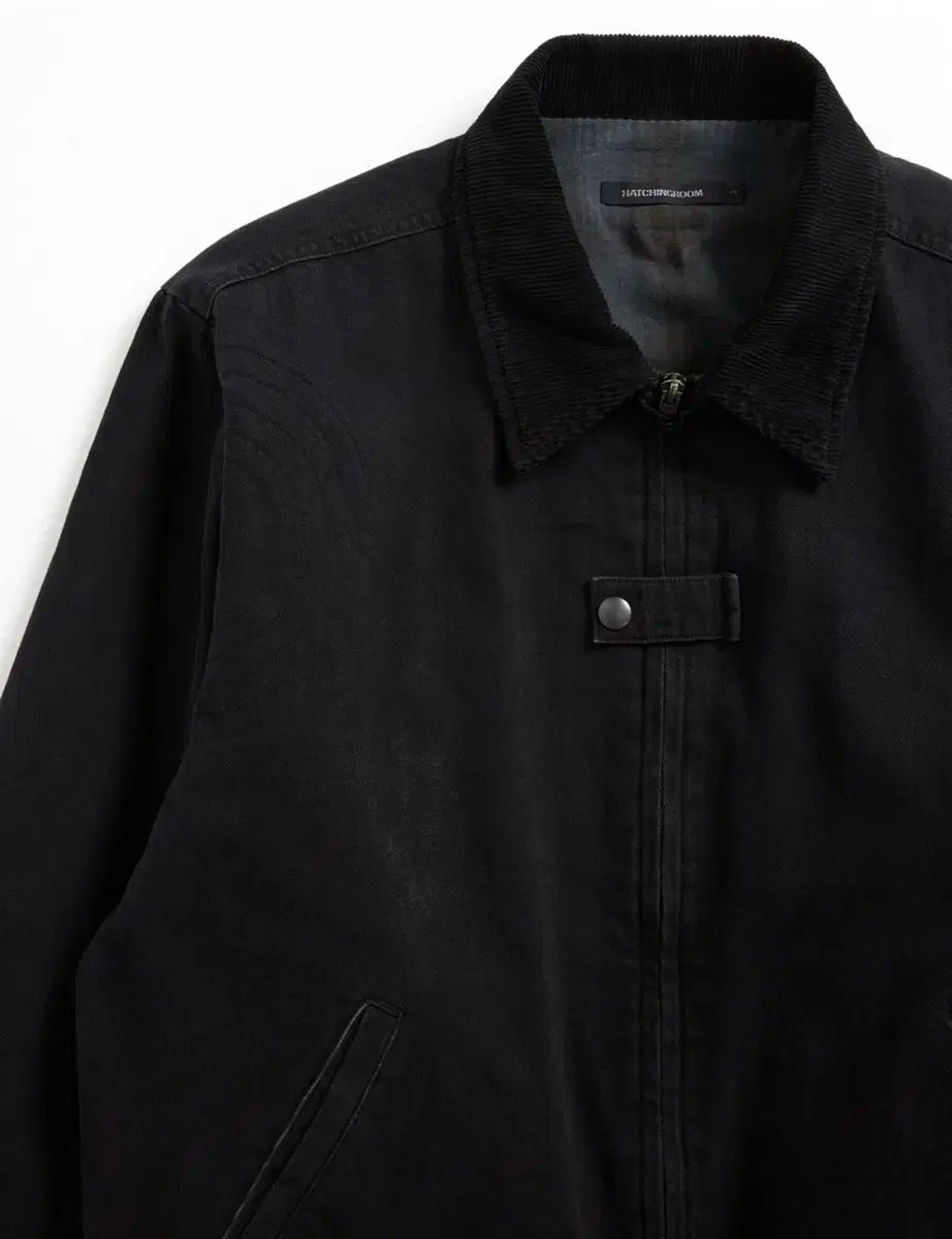 HATCHINGROOM Denim Work Jacket Dyed Black M 3 サイズ