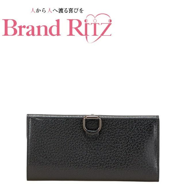  美品 グッチ 長財布 ロングウォレット 035 1323 金具 Aランクブラック レザー メンズ GUCCI 【送料無料】【西神店】