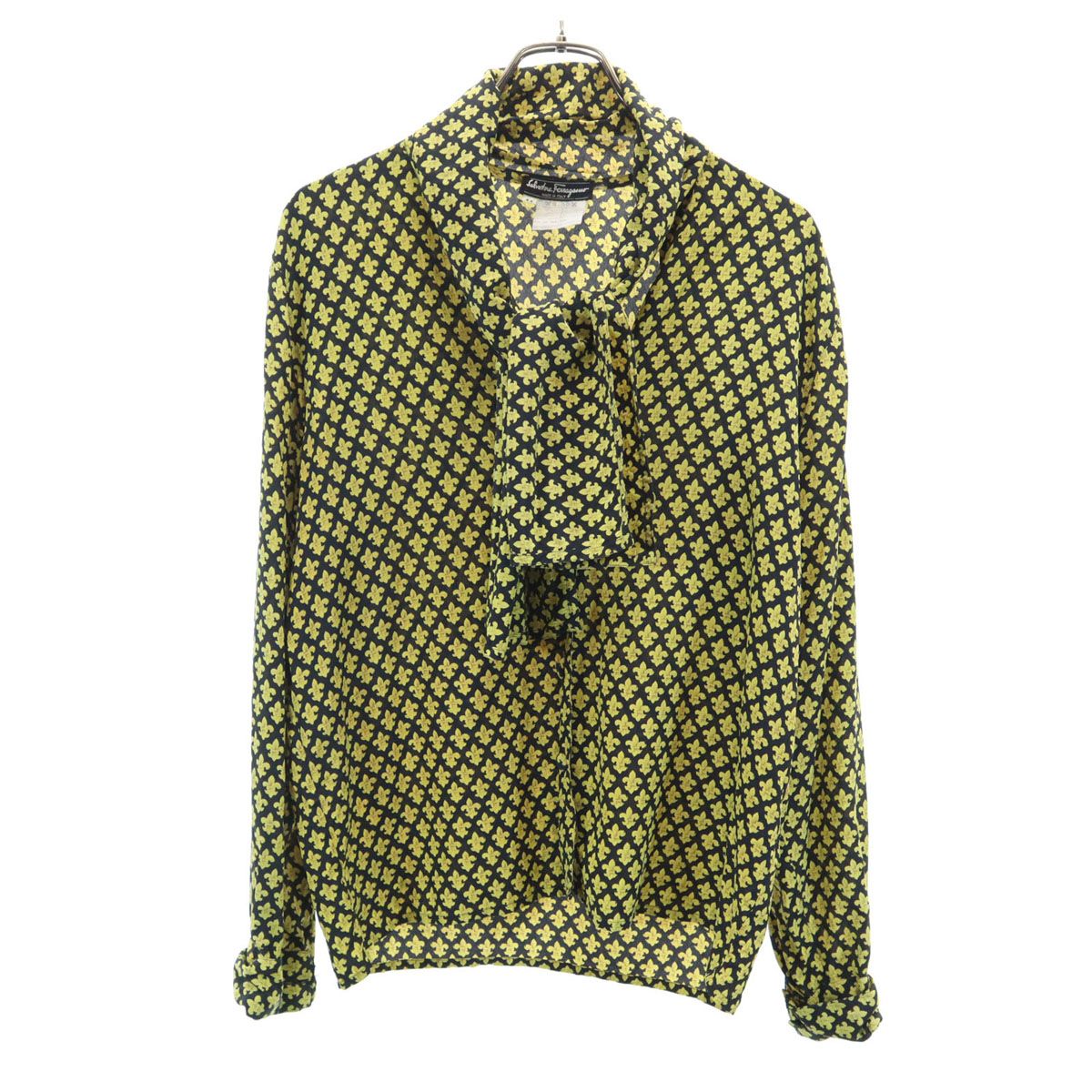 フェラガモシルクシャツ44