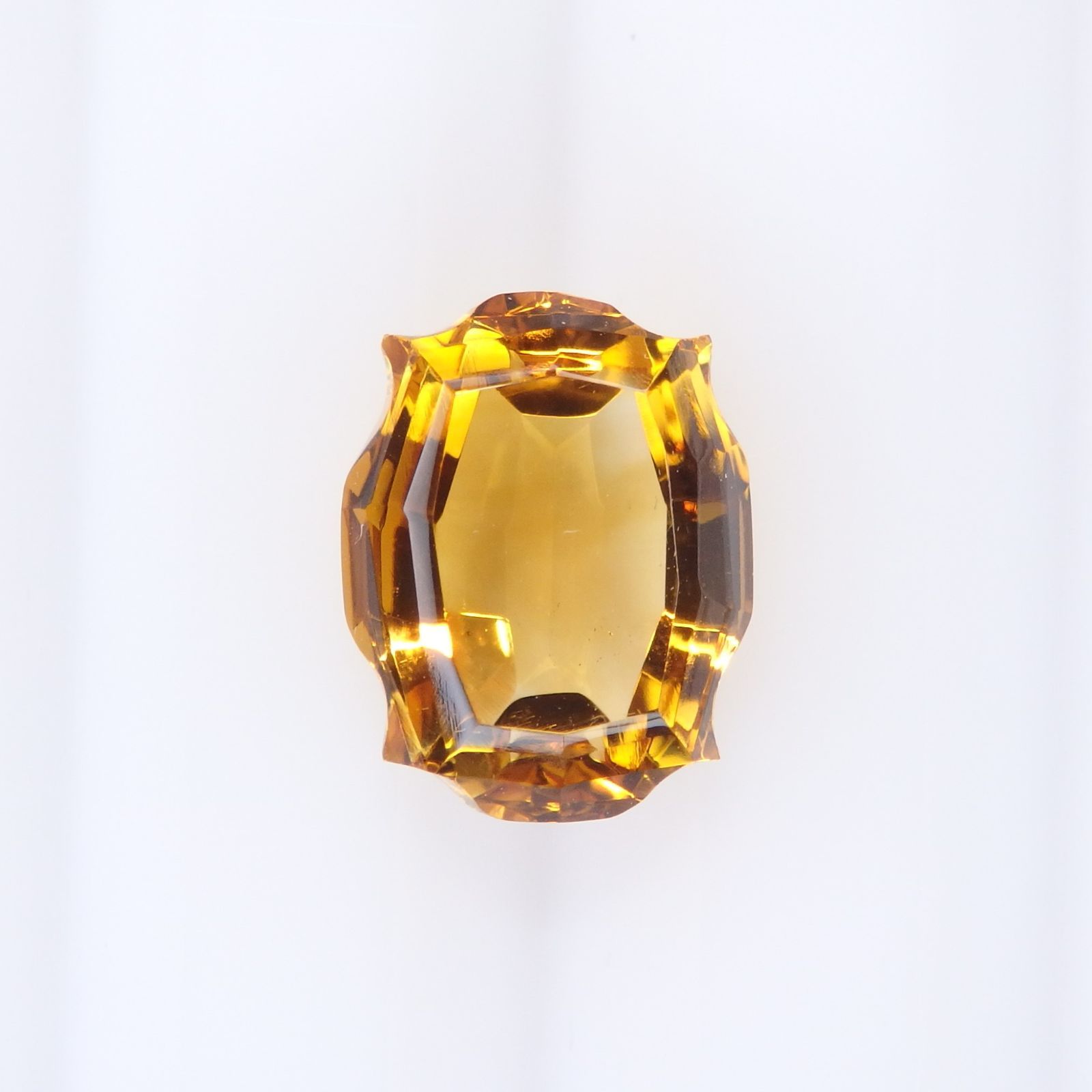 シトリン宝石 シトリン 3.729ct Z0612 色石宝石 ルース ソーティング付き クォーツ