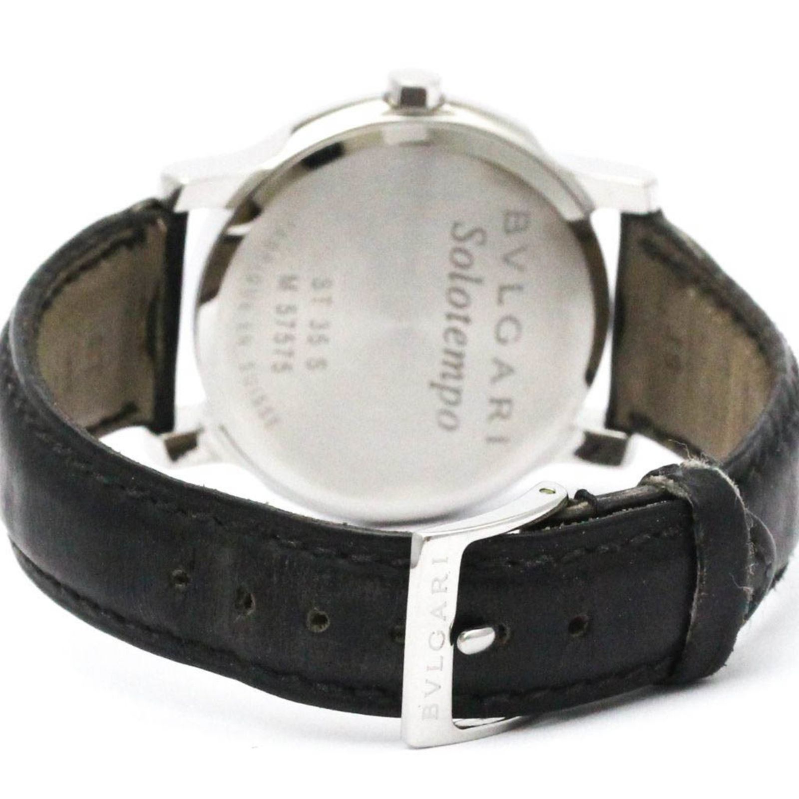 ブルガリ (BVLGARI) ソロテンポ ステンレススチール レザー クォーツ 