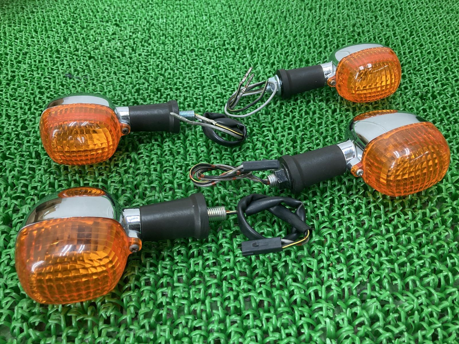 W400 W650 ウインカー 3661 カワサキ 純正 中古 バイク 部品 EJ400A EJ650A 4個セット 割れ欠け無し 品薄 車検 Genuine