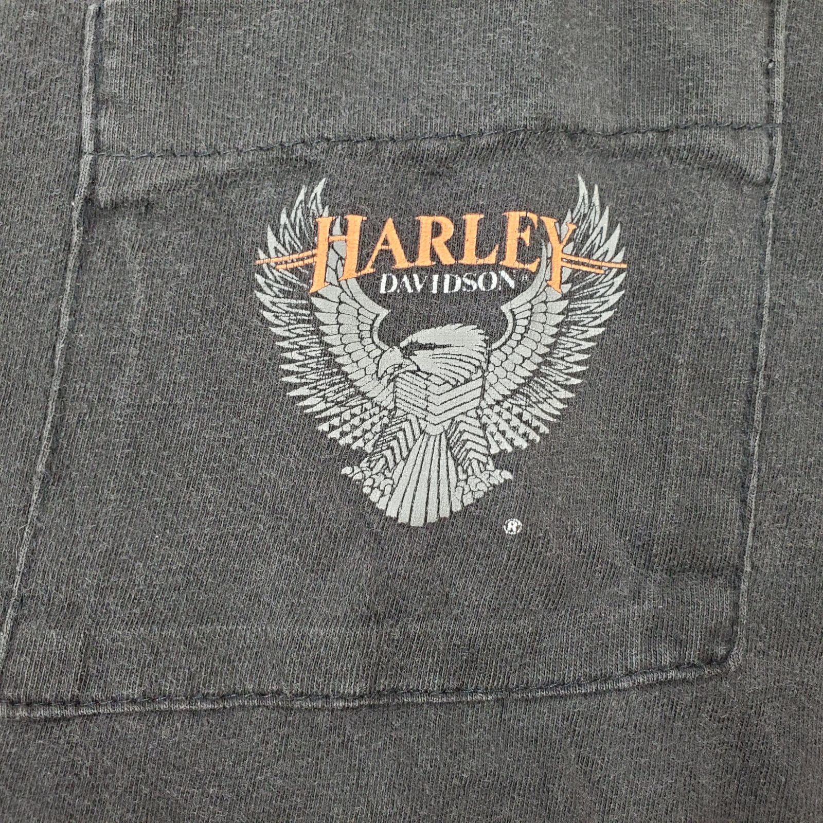 90s アメリカ製 Harley-Davidson ハーレーダビッドソン ウルフ 胸 