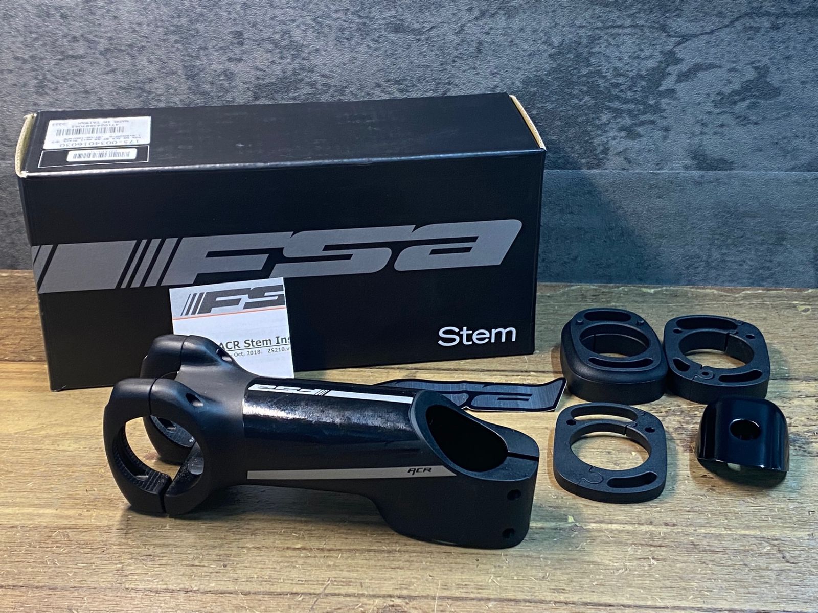 JK705 FSA ACR アルミ ステム 黒 100mm Φ31.8 OS