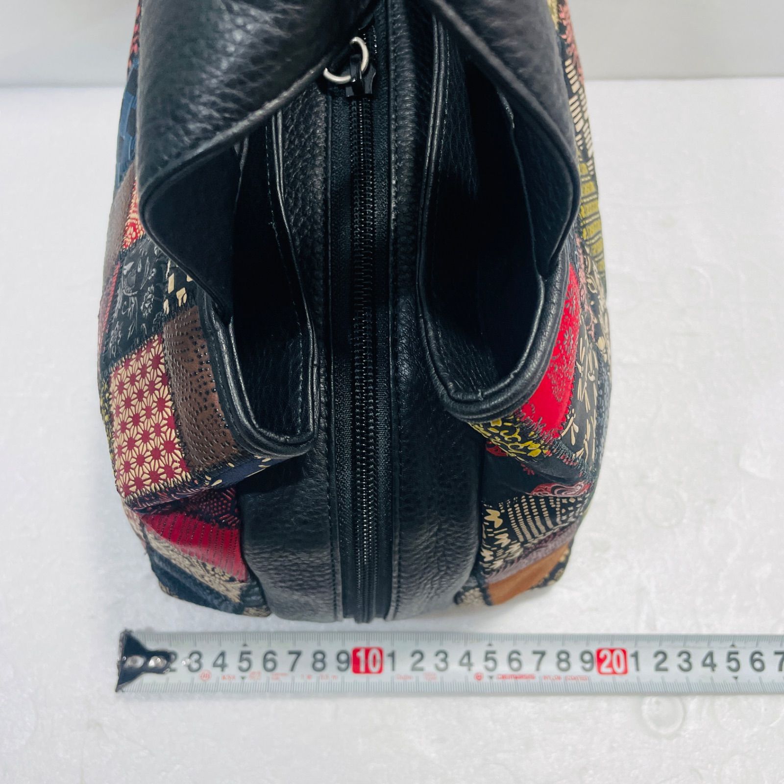 印伝 印傳 本漆 鹿革 マルチパッチワーク ハンドバッグ JRA - メルカリ