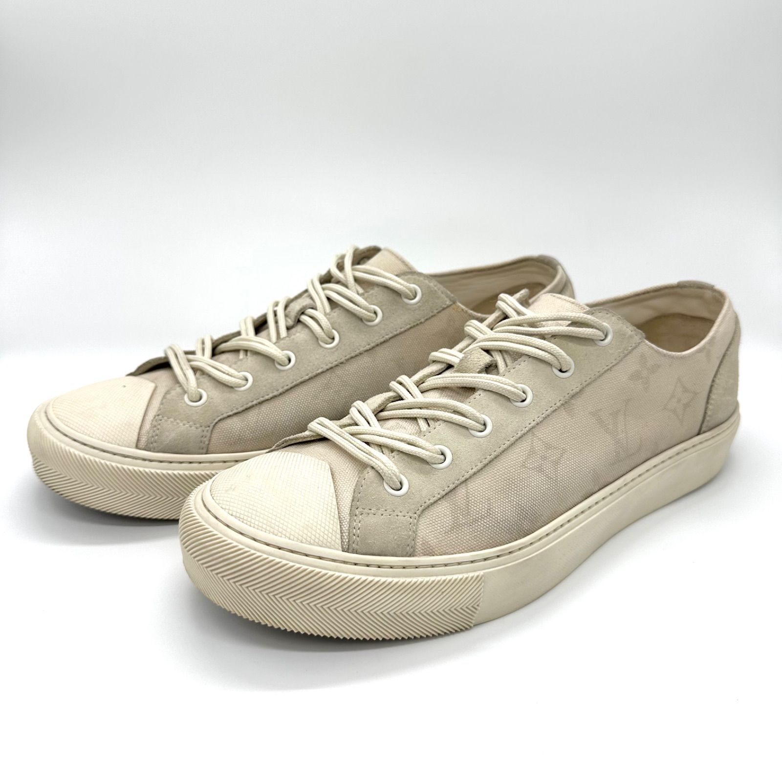 ルイヴィトン ×フラグメント スニーカー タトゥー・ライン ベージュ27.5cm Louis Vuitton × Fragment Design Tattoo Line Sneaker 2017 ルイ