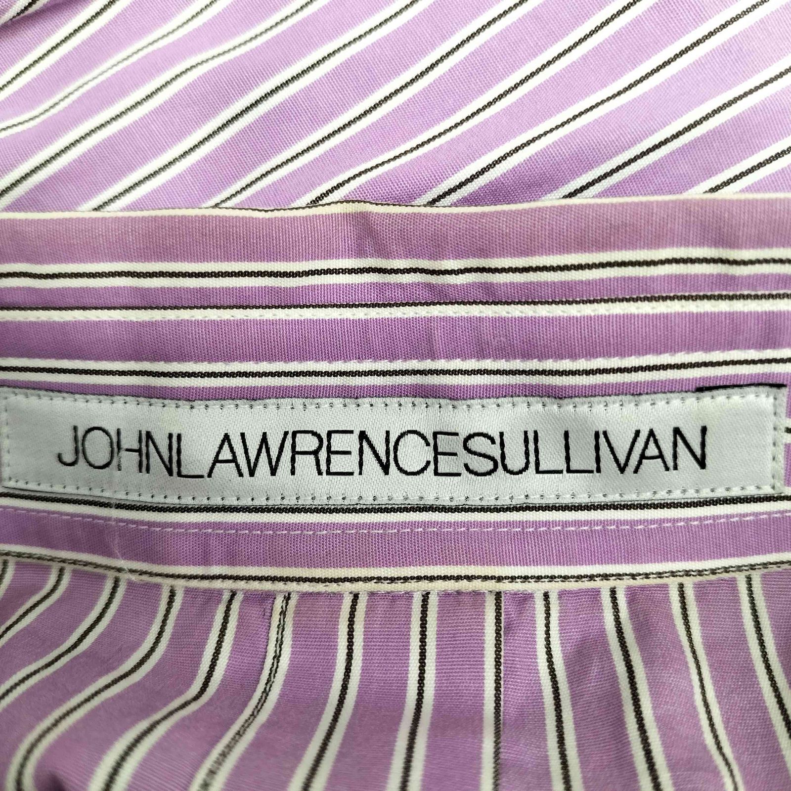 ジョンローレンスサリバン JOHN LAWRENCE SULLIVAN バックボタンストライプシャツ メンズ JPN：S 