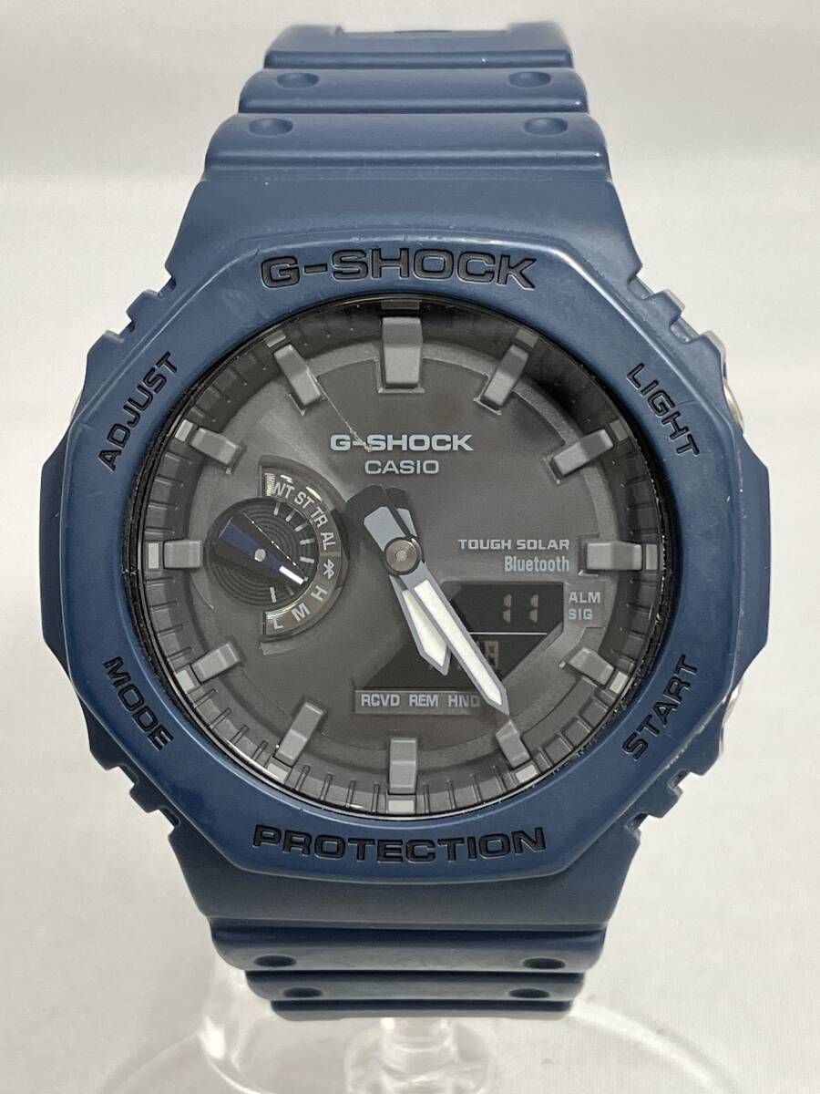 CASIO カシオ G-SHOCK GA-B2100 腕時計 ソーラー アナログ デジタル メンズ ネイビー 付属品有り