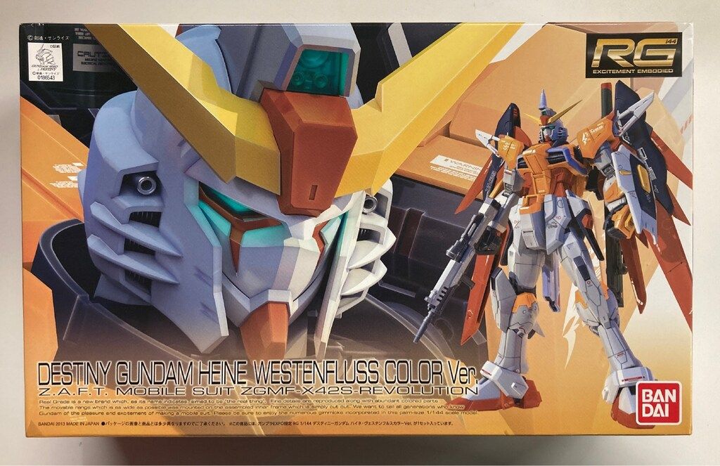 バンダイ RG 1|144|ガンダムEXPO 機動戦士ガンダムSEED DESTINY デスティニーガンダム ハイネ ヴィステンフルスカラーVer.
