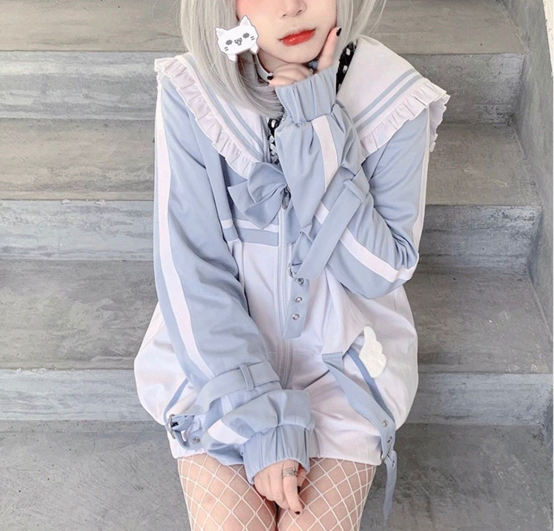 kry clothing kryclothing 絶対☆全開 セーラー パーカー 絶対