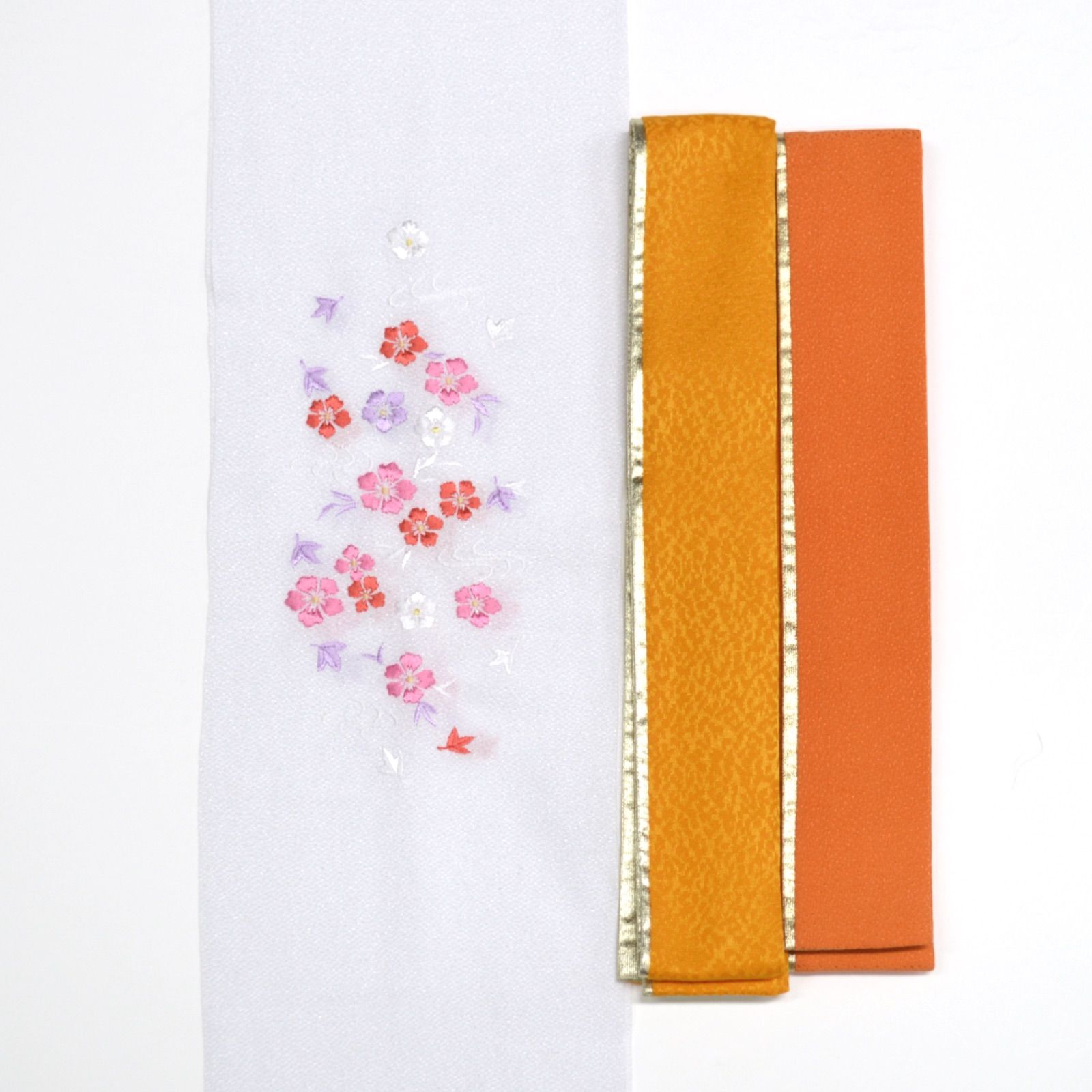 美品》正絹 振袖フルセット SS〜Mサイズ 成人式 赤地 上品 豪華 菊 桜