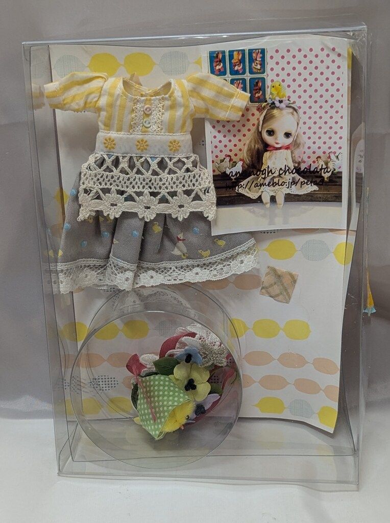 nananogh chocolata ドール衣装　ワンピース　ひよこアクセサリーセット