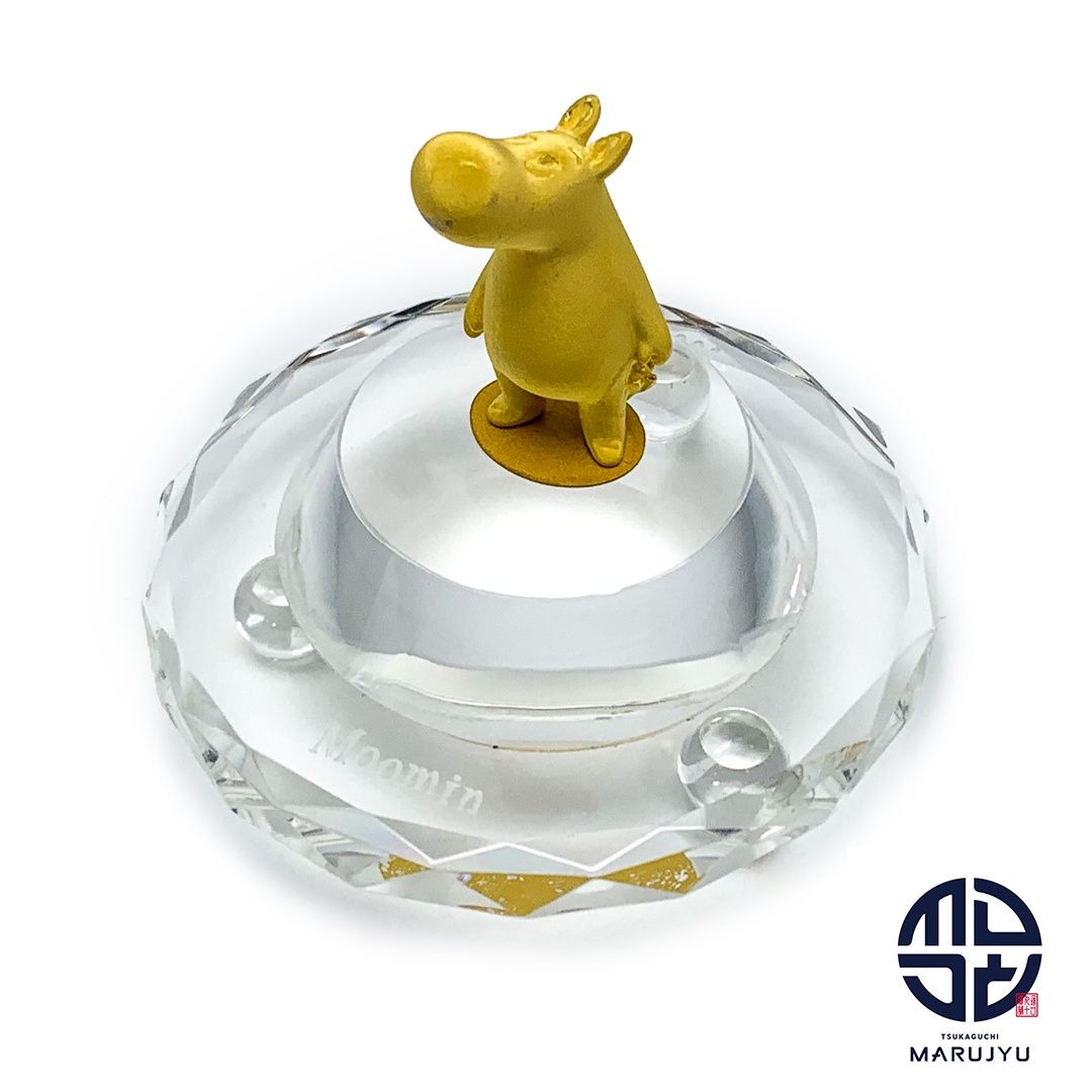【新品未使用】金沢純金箔＆純銀製　ムーミン　置物 黄金に輝くムーミンフィギュアが登場♪ | ムーミン公式サイト