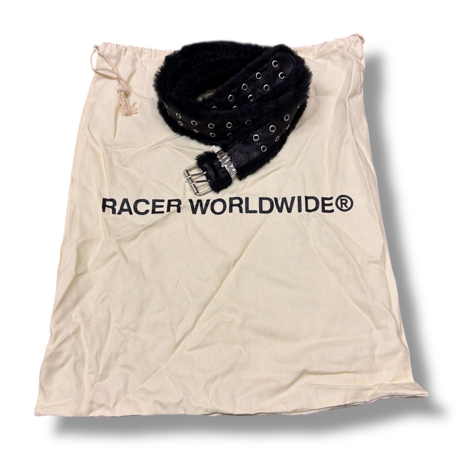 RACER WORLDWIDE レザーファージャケット フーディー レーサーワールド 