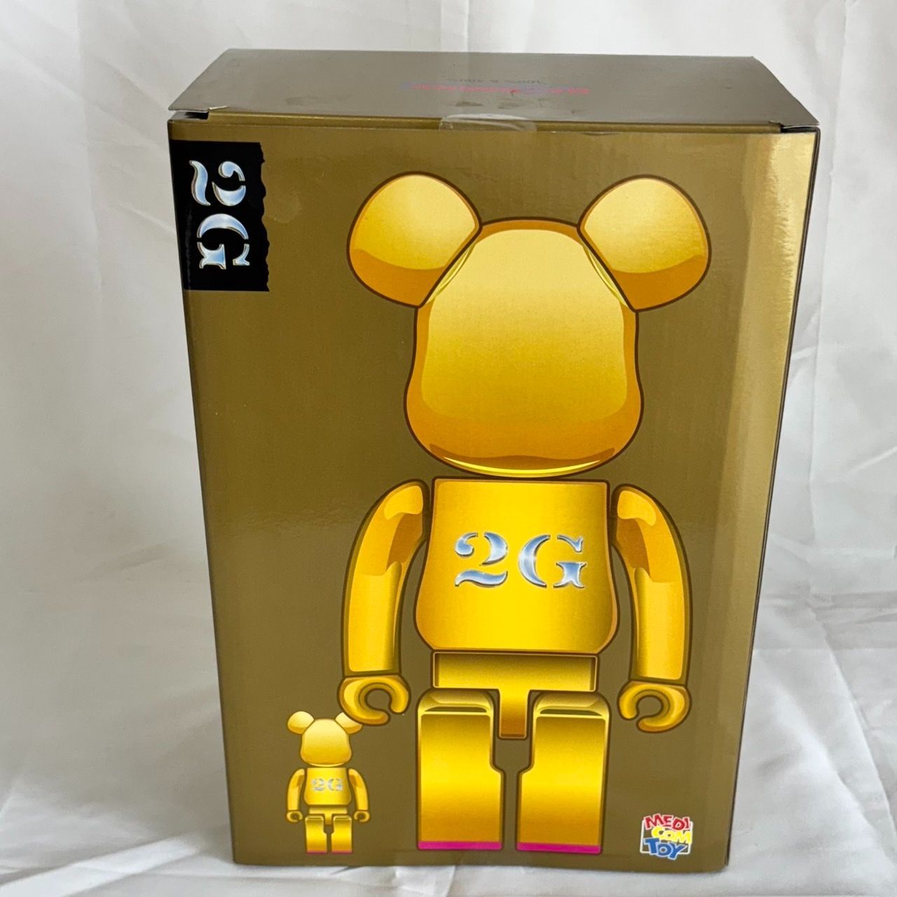 MEDICOM TOY BE@RBRICK SORAYAMA 2G Gold Ver. 100%&400