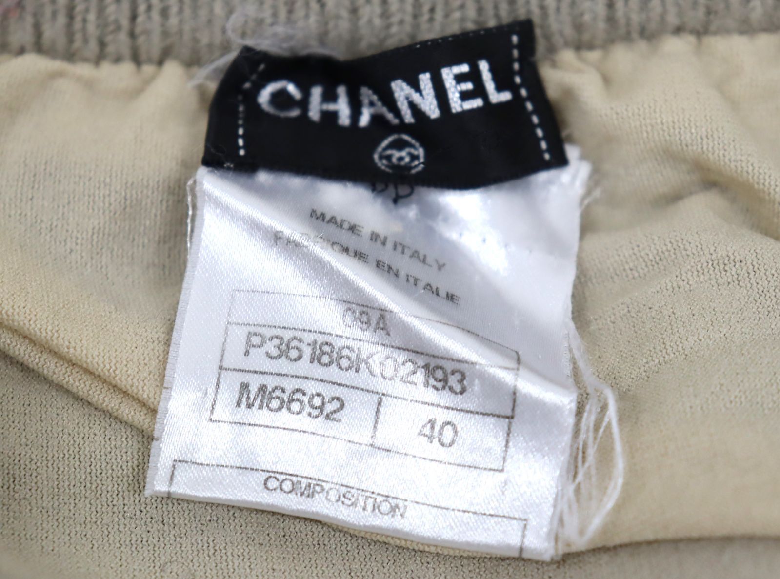 CHANEL シャネル ウール モヘア ミニスカート 09A サイズ40 22-5093  