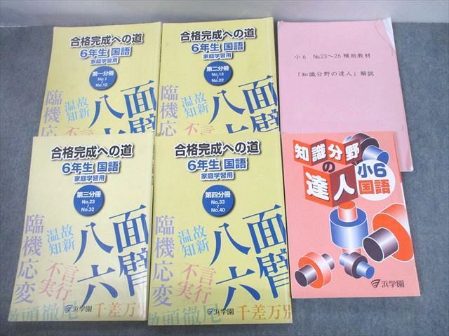 浜学園 国語 6年 テキスト 復習テスト 日曜錬成 Vクラス-