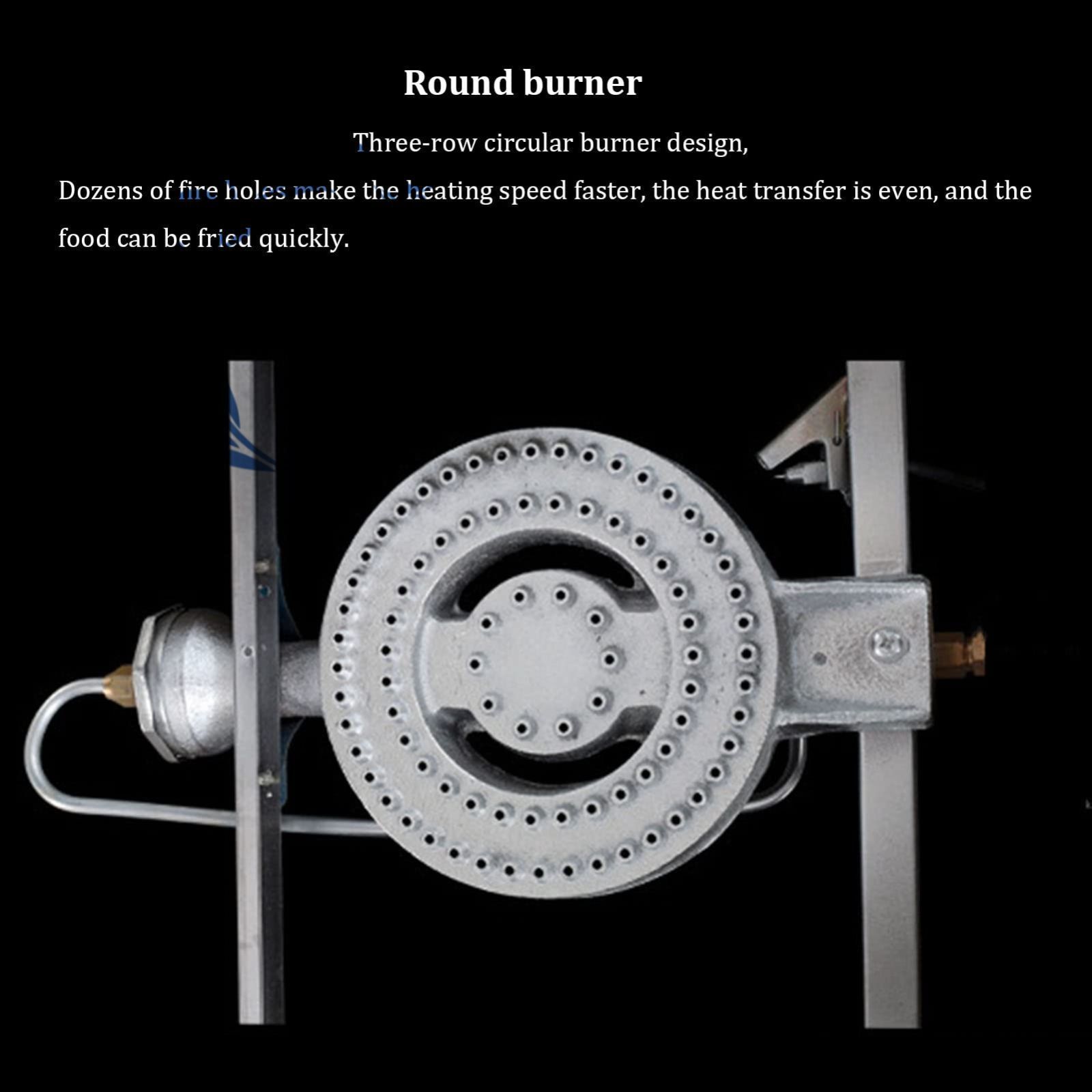 プロフェッショナルステンレス鋼商業ガス卓上フライヤー デュアルタンクプロパンフレンチフライヤー大容量屋外