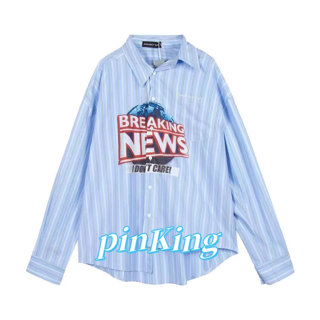 Project G/R UNBALANCED STRIPE SHIRT - メルカリ 