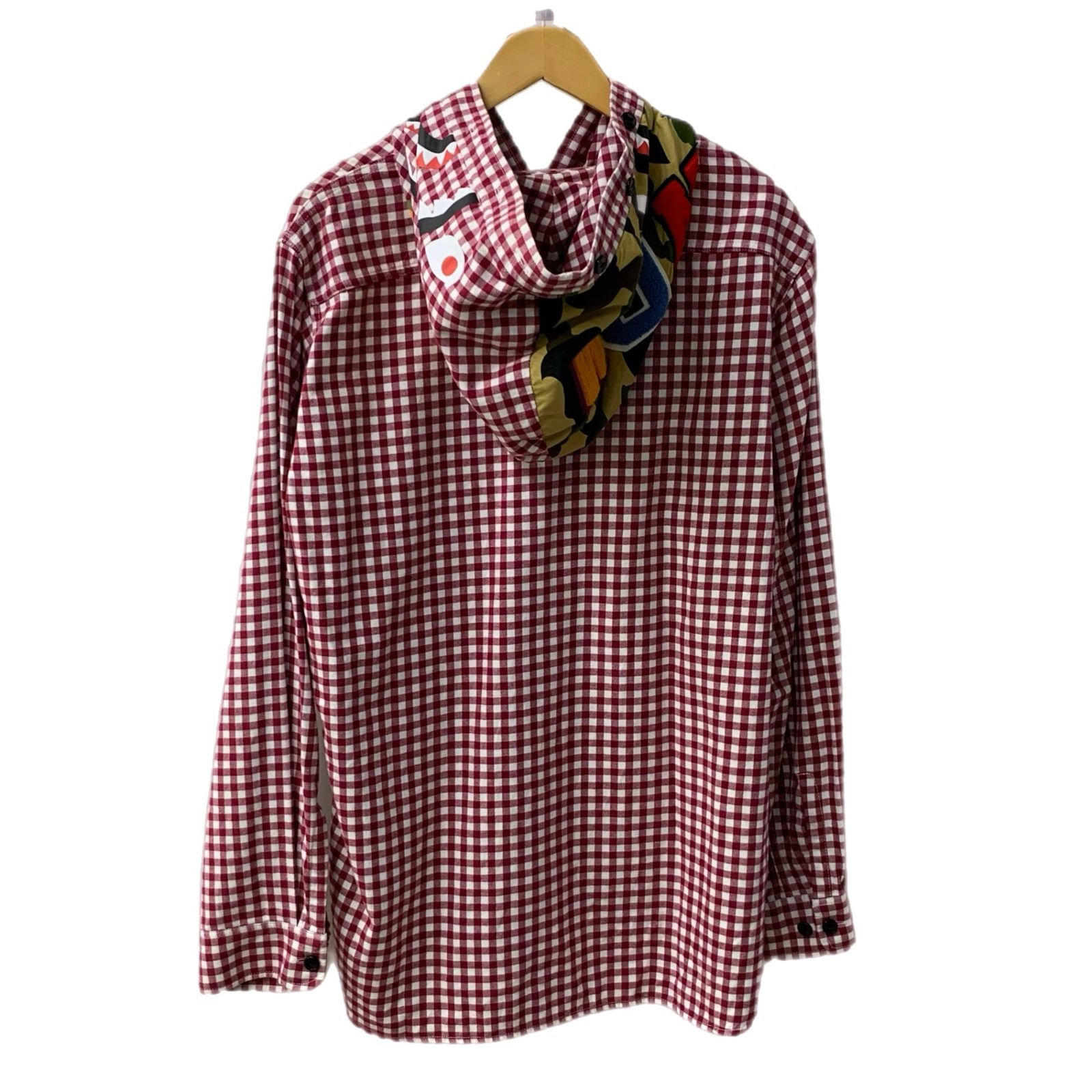 A BATHING APE ピンク ギンガムチェックBDシャツ L A BATHING APE ピンク ギンガムチェックBDシャツ L