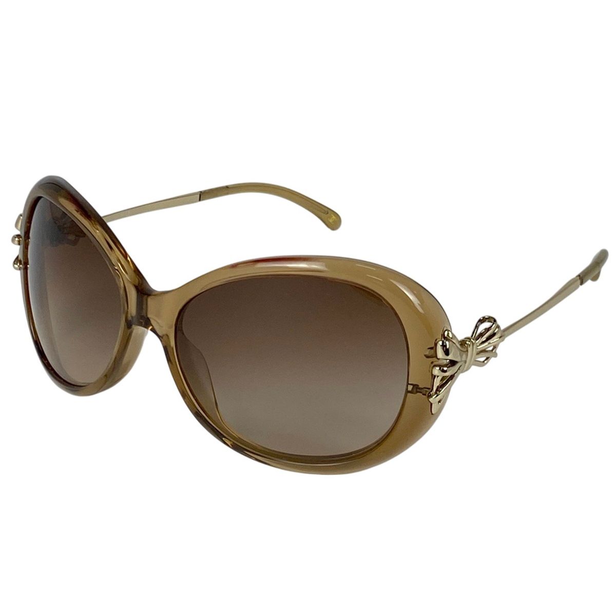 シャネル CHANEL ココマーク グラデーション サングラス アイウェア リボン サングラス メタル プラスチック ゴールド 5178 レディース