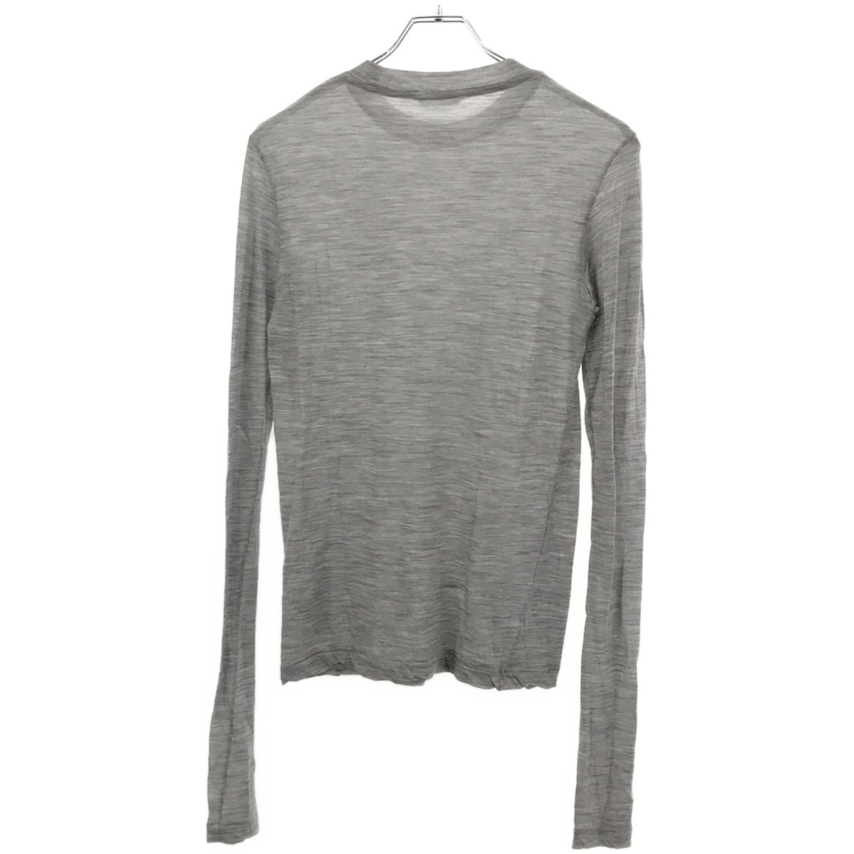 AURALEE オーラリー 23AW SUPER SOFT WOOL SHEER L/S TEE