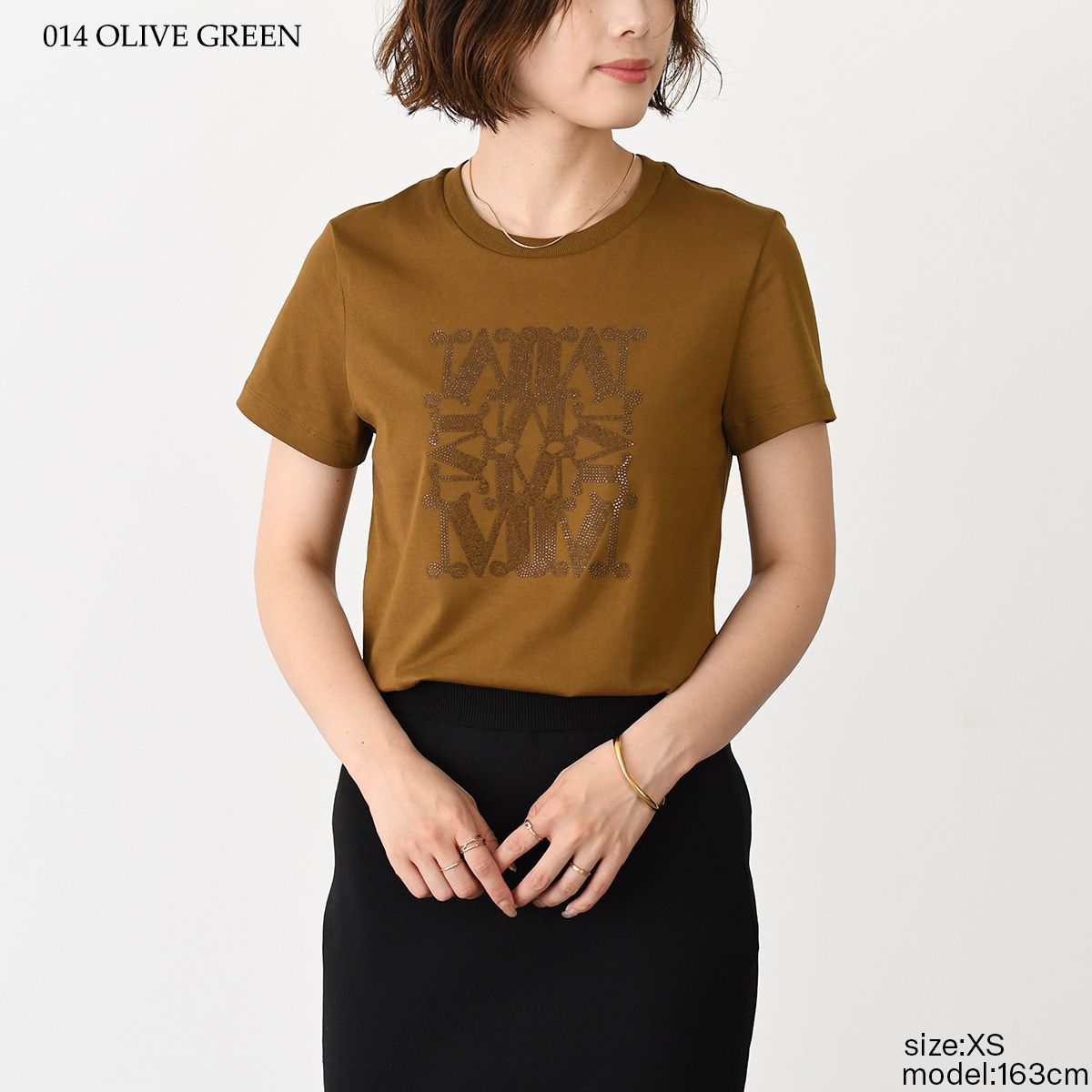 関税込◆MAX MARA◆GIOVANE ロゴ入り Tシャツ Sale 3色 Max Mara マックスマーラ Tシャツ トップス GIOVANE