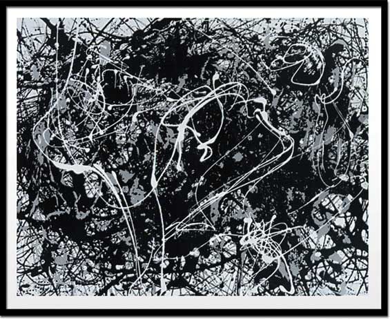 絵画・抽象画 （Silkscreen)(ジャクソン・ポロック ナンバー33,1949