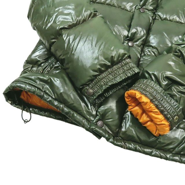 モンクレール　MONCLER ダウンジャケット　デカロゴ　エベレスト モンクレール エベレスト オレンジ デカロゴワッペン キムタク風